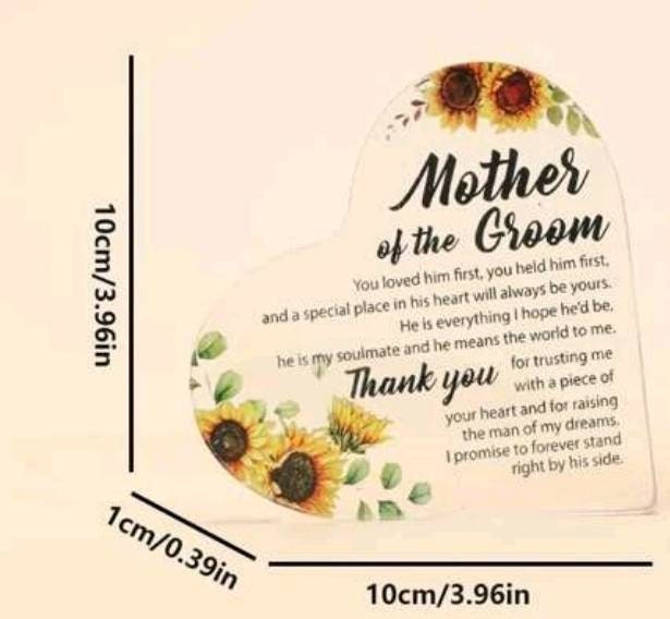 Plaque - mother of the groom