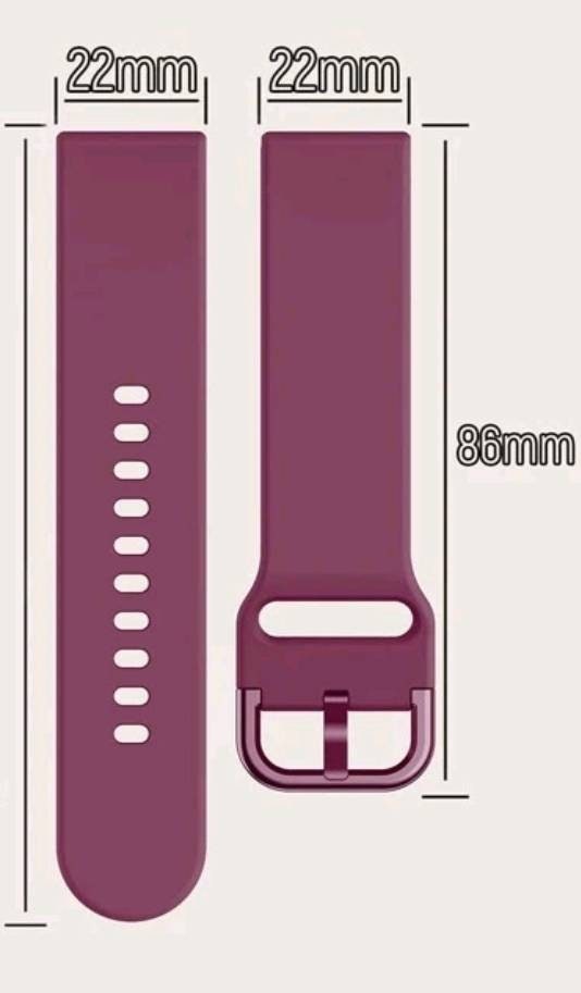 Watch Strap - silicone dusty pink