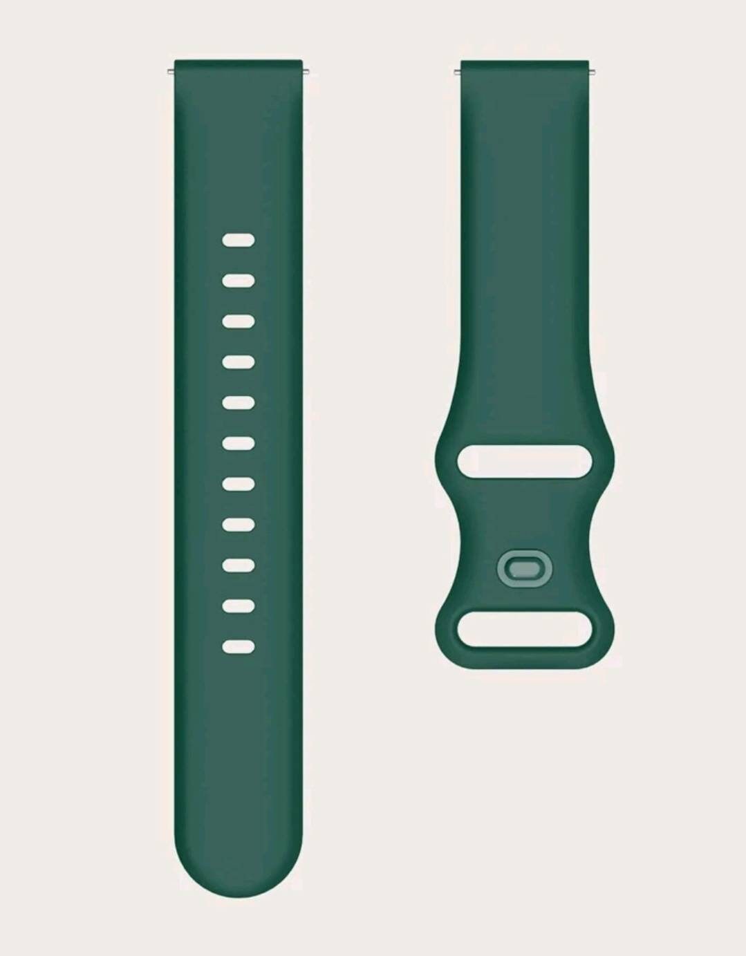 Watch Strap - silicone green