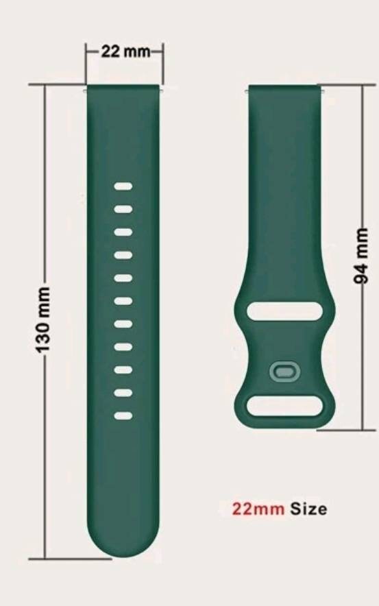 Watch Strap - silicone green
