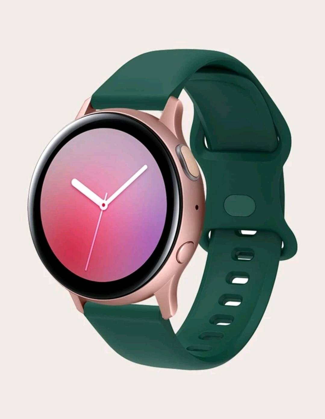 Watch Strap - silicone green