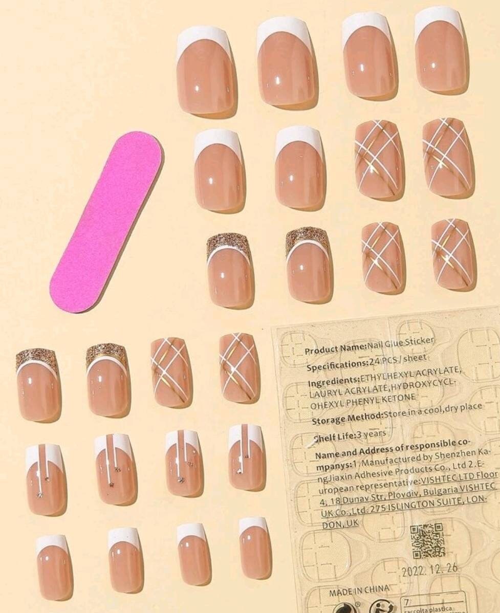 Nails - white gold