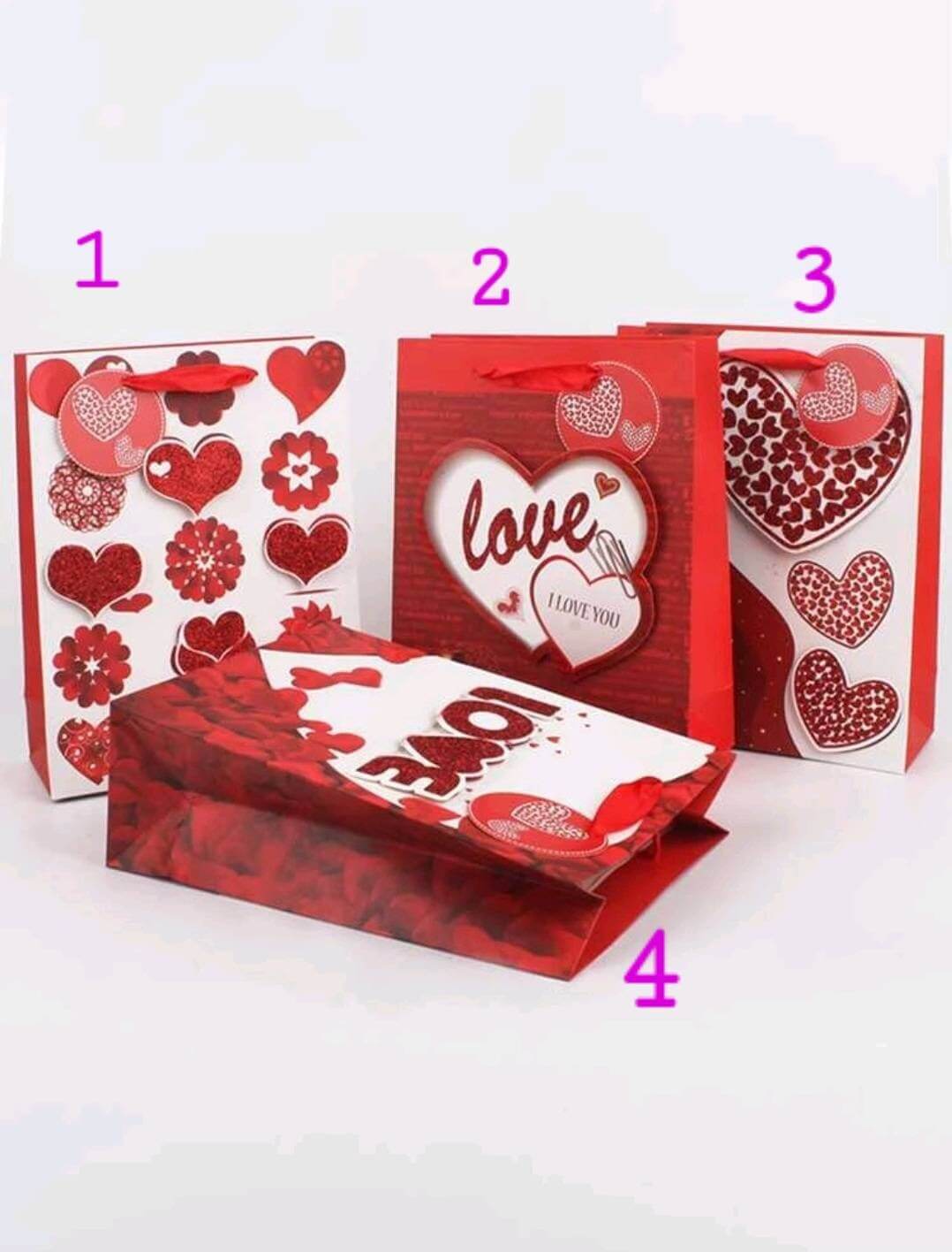 Gift bags - valentines day