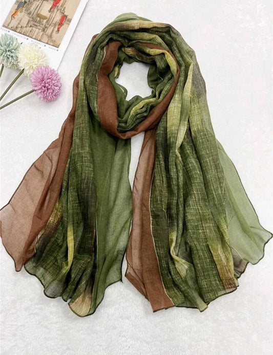 Scarf - ombre green