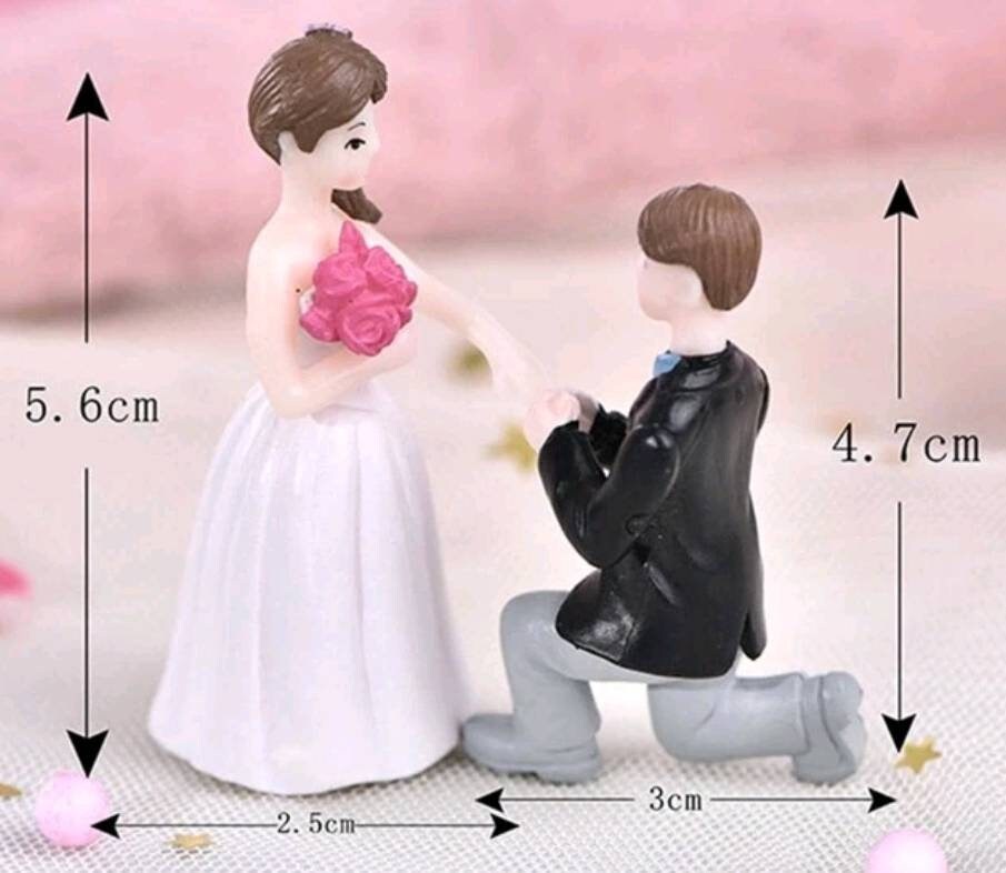 Wedding Cake Topper - cute engagement