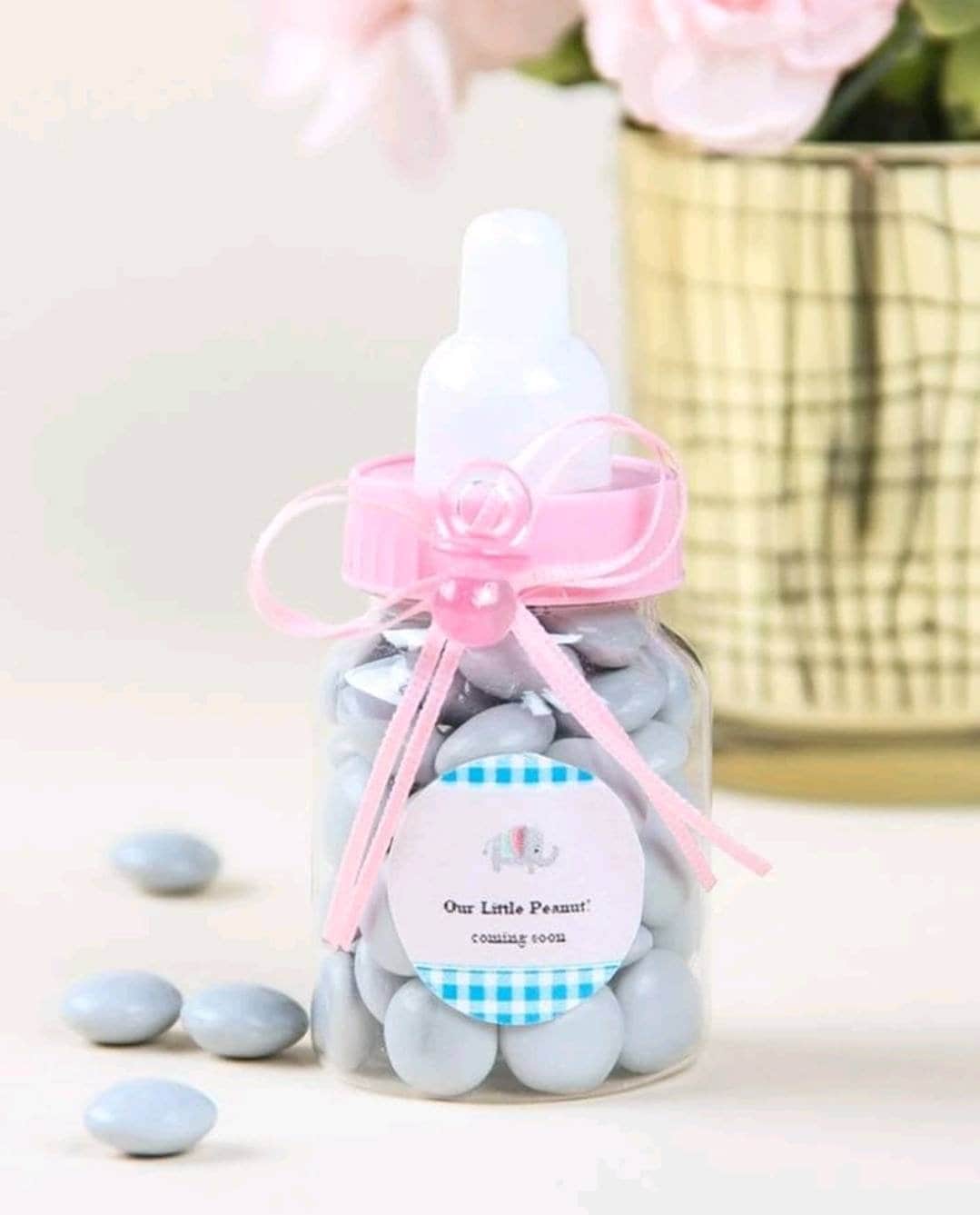 Party Décor - blue baby bottles