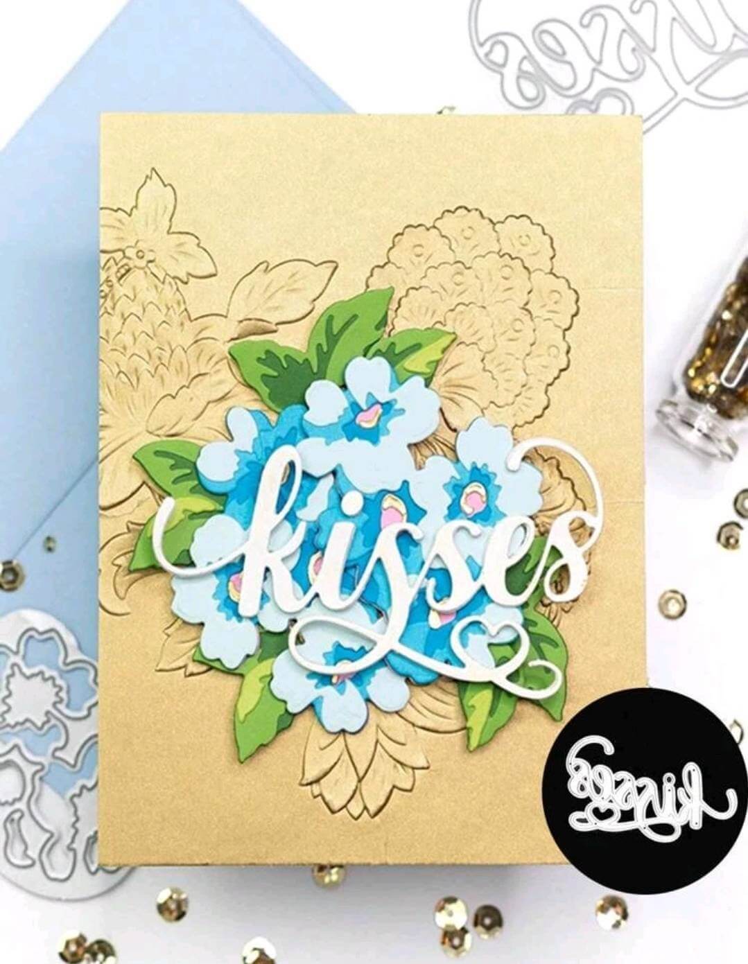 Craft - metal die - kisses