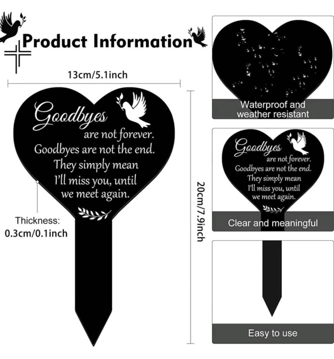 Ornament - goodbyes are not forever