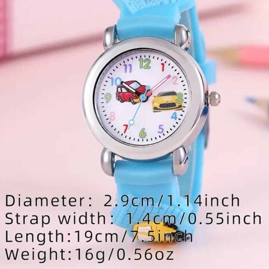 Child's jewellery red car silicone watch
