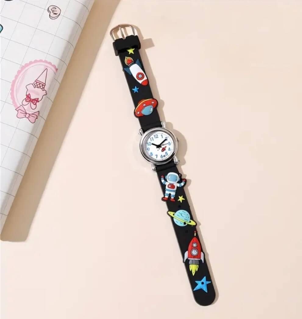 Child's jewellery blue astronaut silicone watch