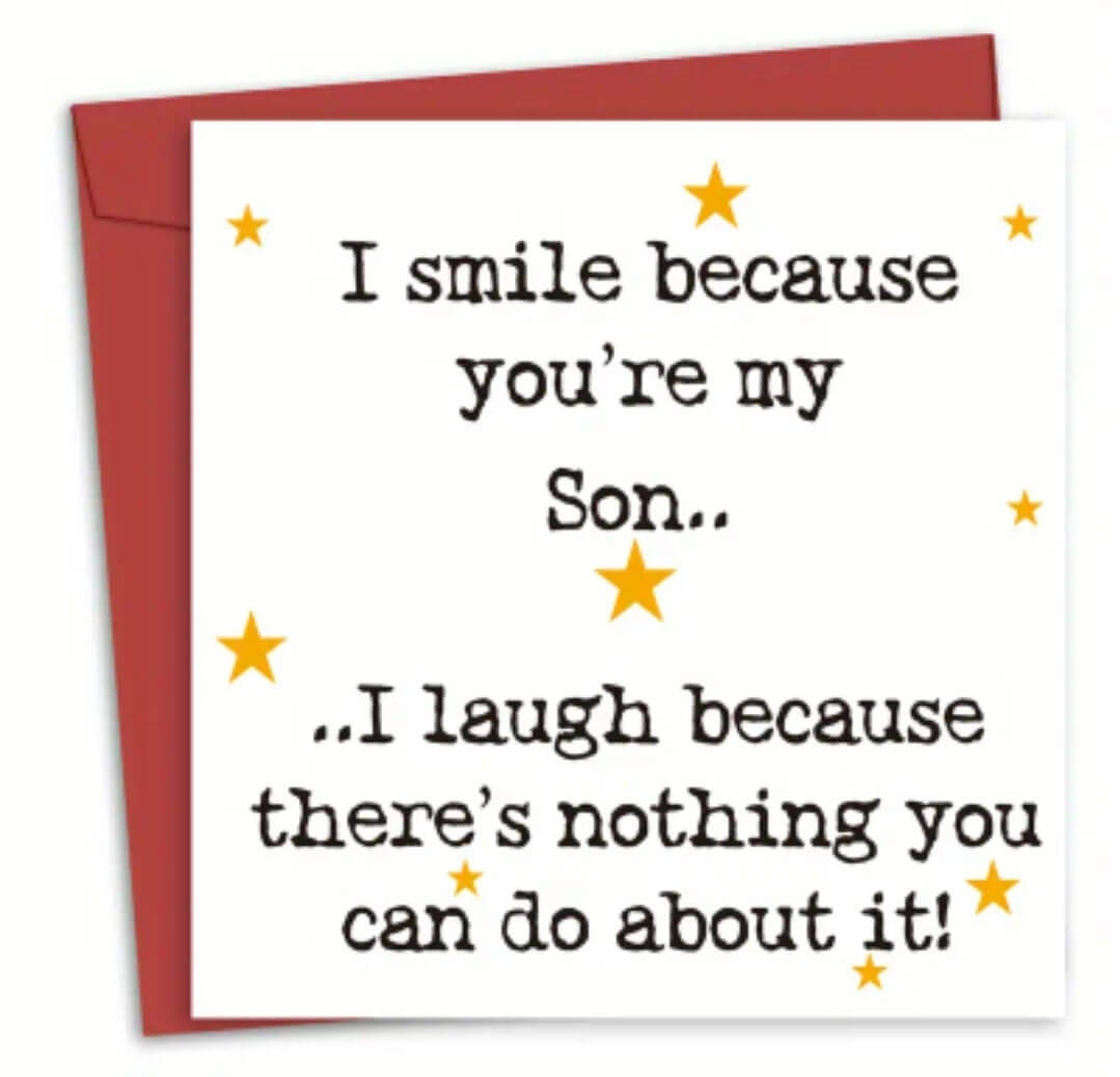 Greeting Card - funny Son birthday