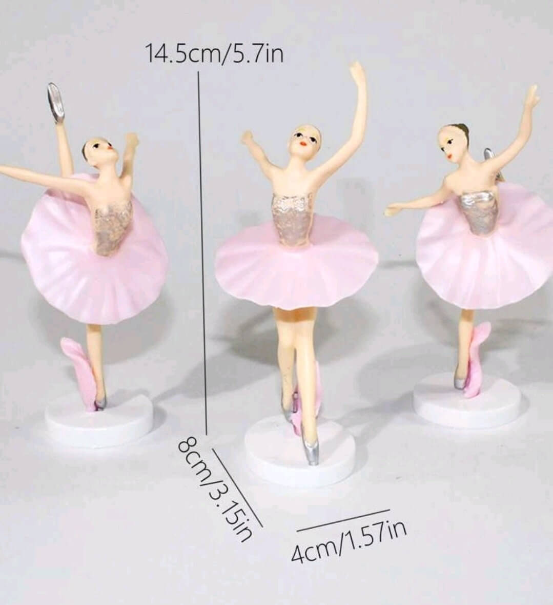 girls ballerina cake topper