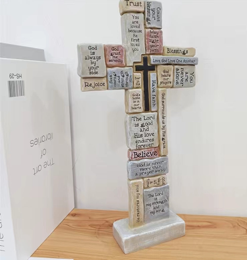Home Decor - Ornament - scripture cross
