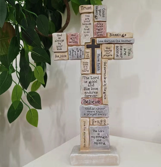Home Decor - Ornament - scripture cross