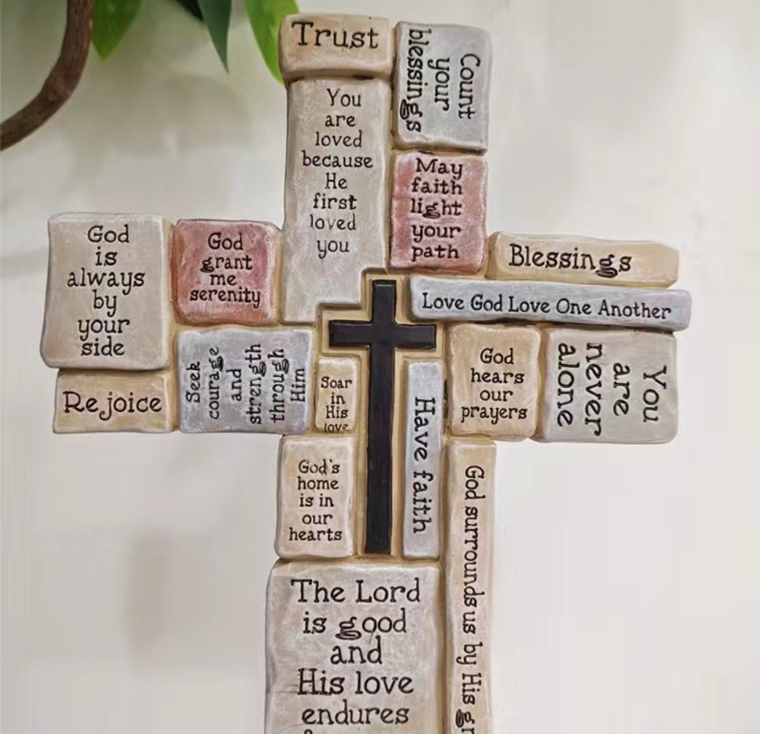 Home Decor - Ornament - scripture cross