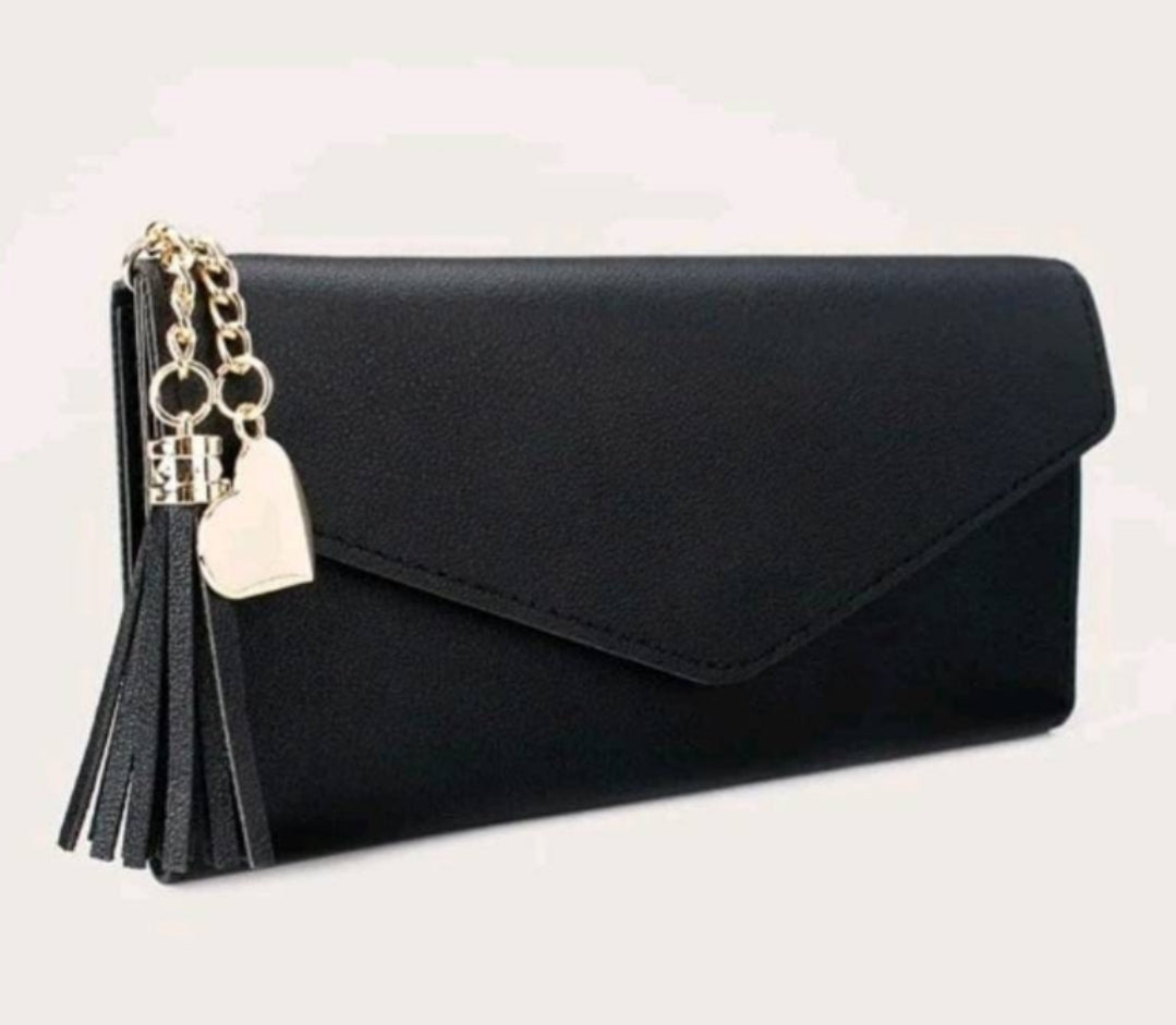 Accessories - Ladies - Purse -  black leather long