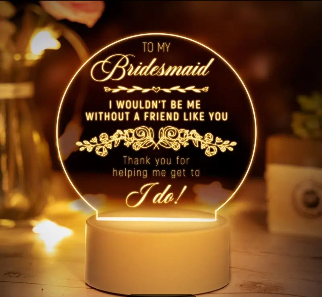Gift - LED heart - bridesmaid