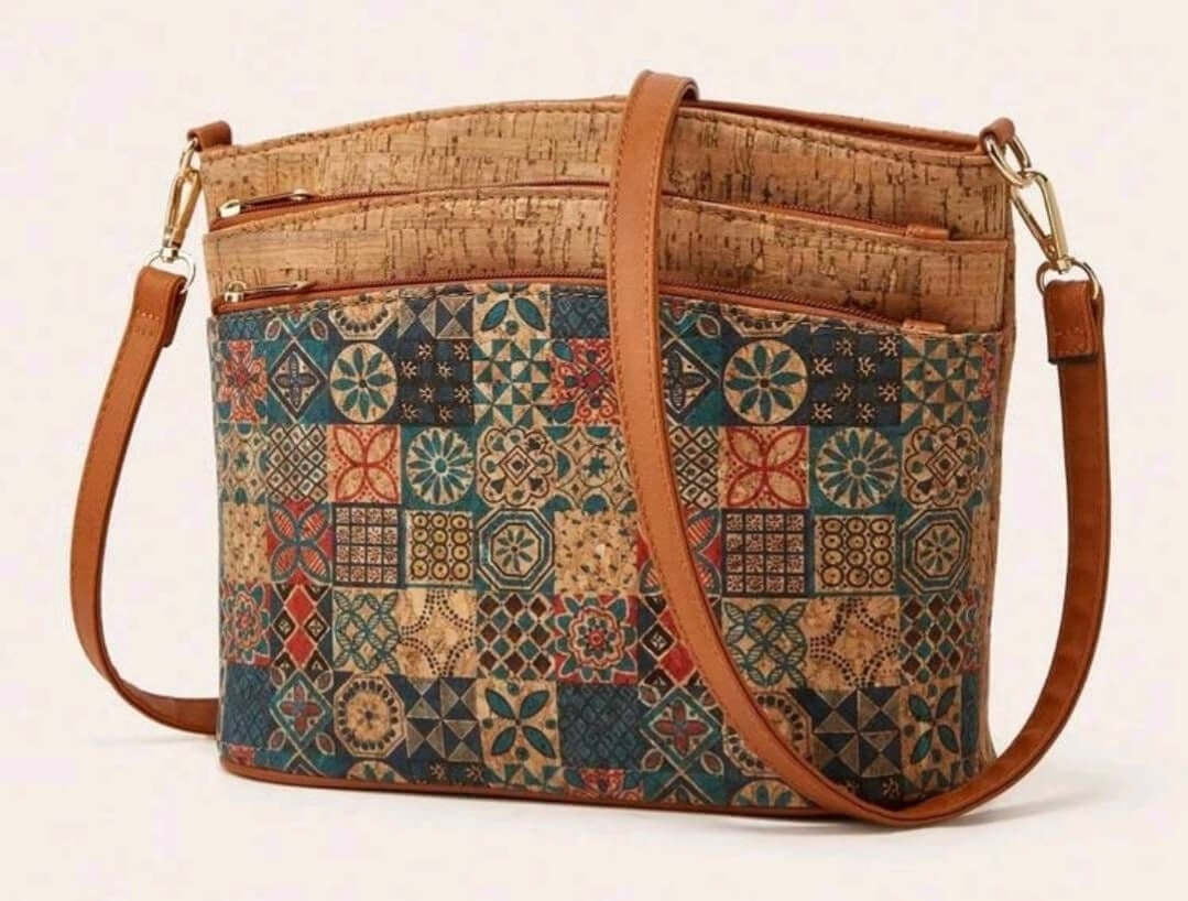 tan leather multi colour shoulder bag 