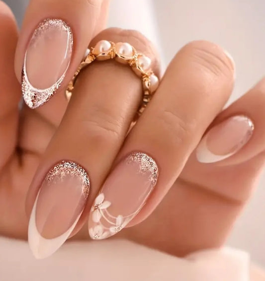 Nails - French floral