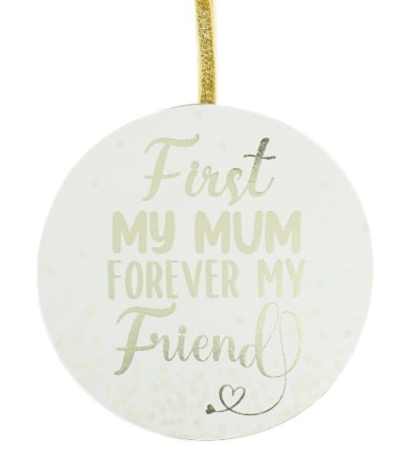 Plaque - first my mum forever my friend