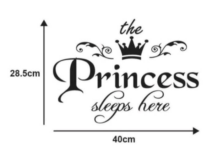 Wall Decal - The Princess Sleeps here