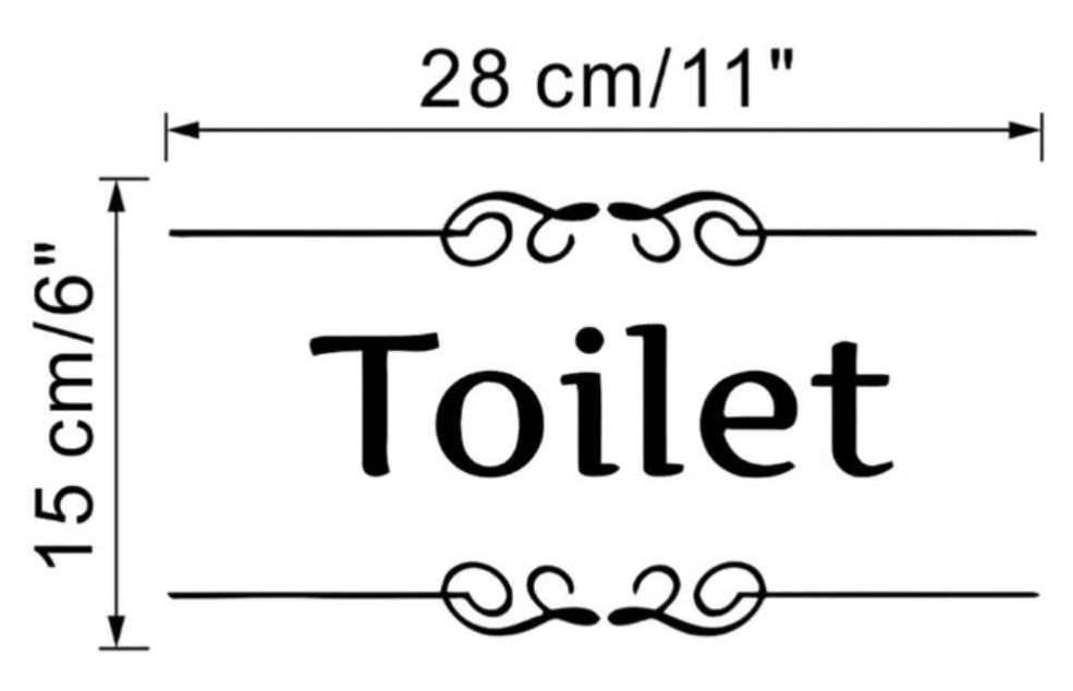 Wall Decal - toilet
