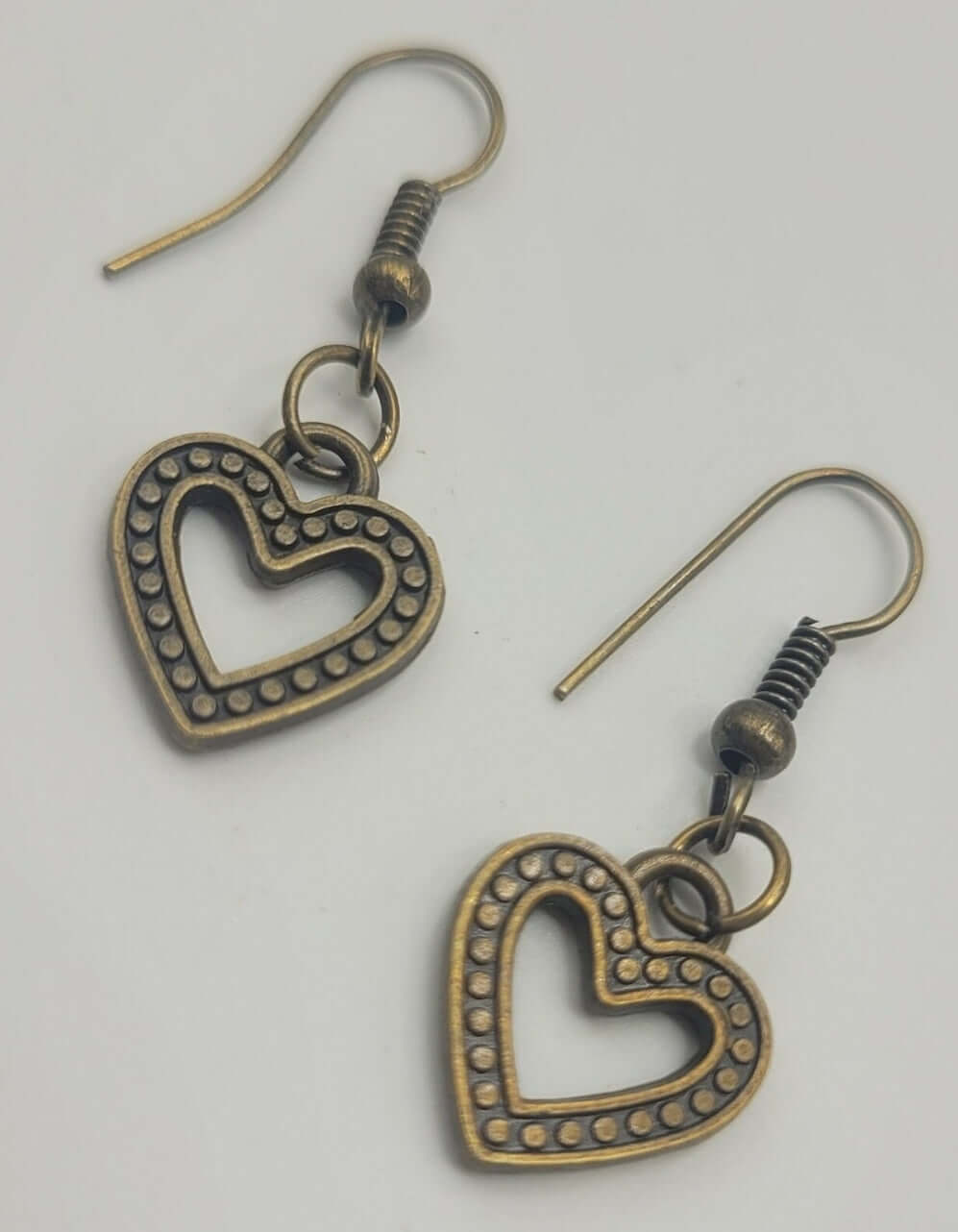 Jewellery Set - Bronze heart drop