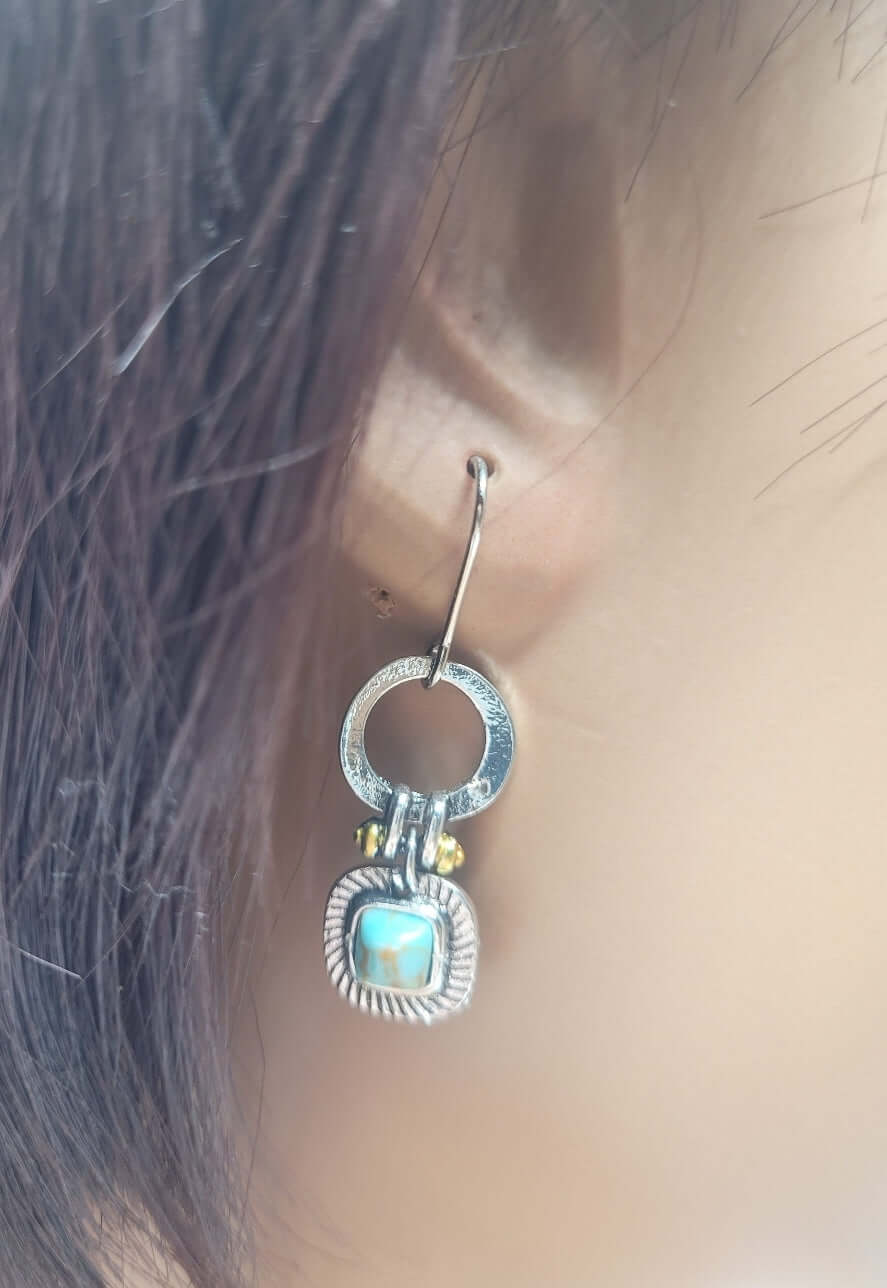 Earrings - turquoise drop