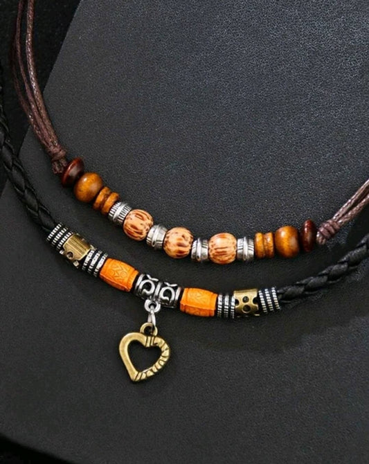 Necklace - layered charm necklace