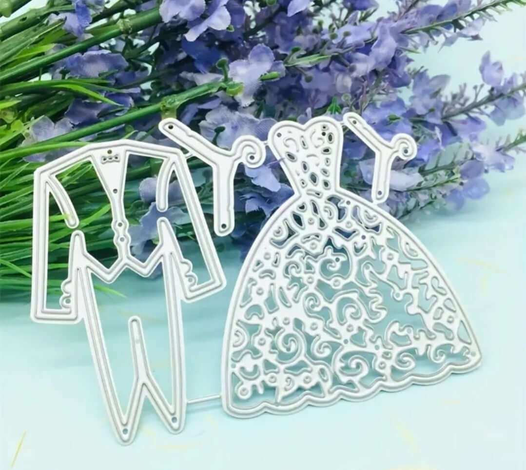Craft - metal die - Bride Groom