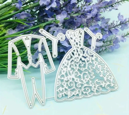 Craft - metal die - Bride Groom