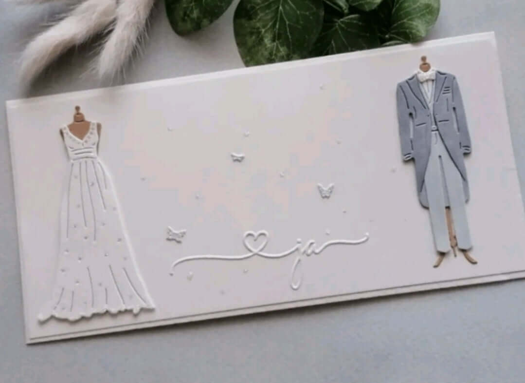 Craft - metal die - Bride Groom