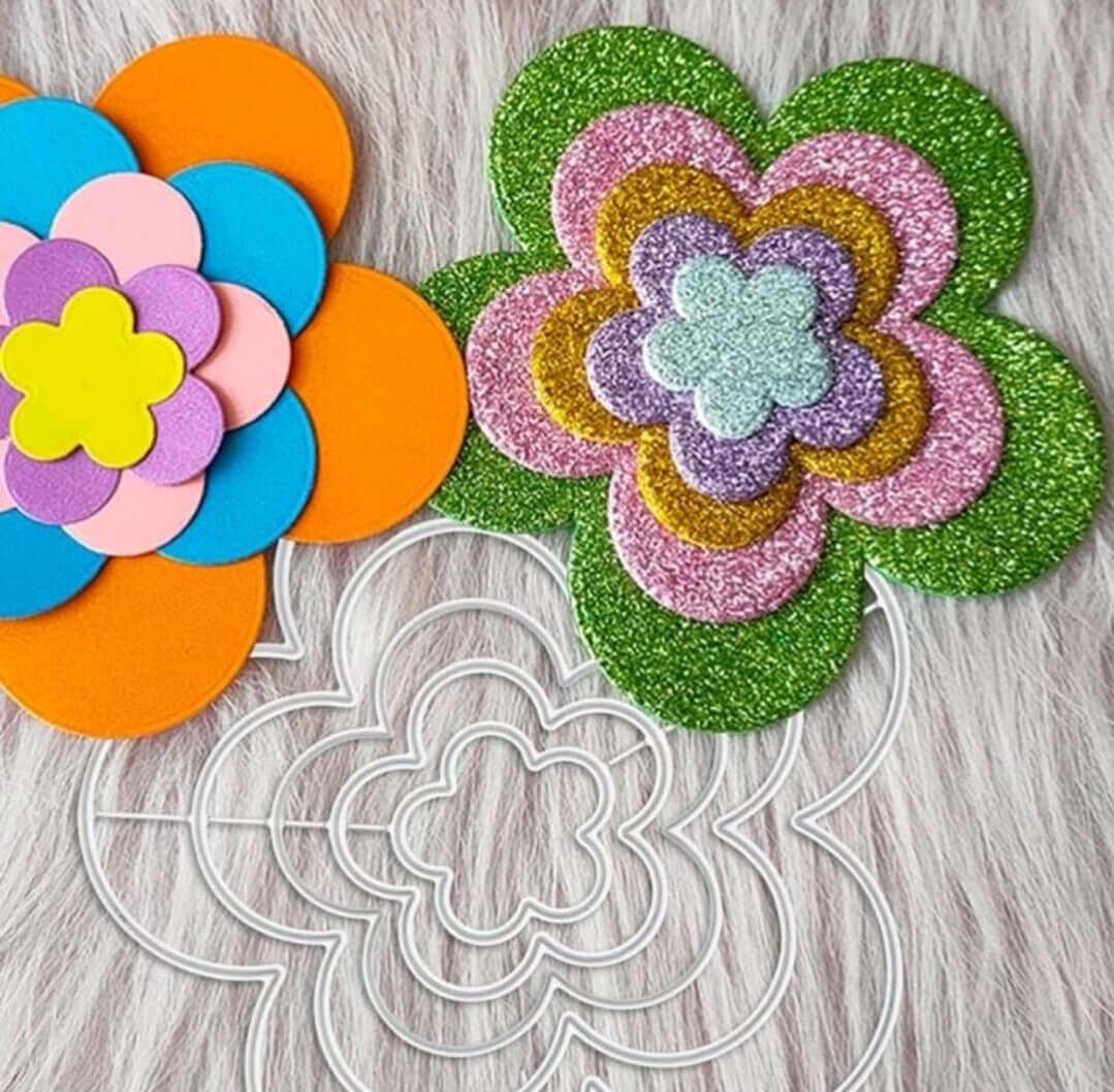 Craft - metal die - floral Nesting frames