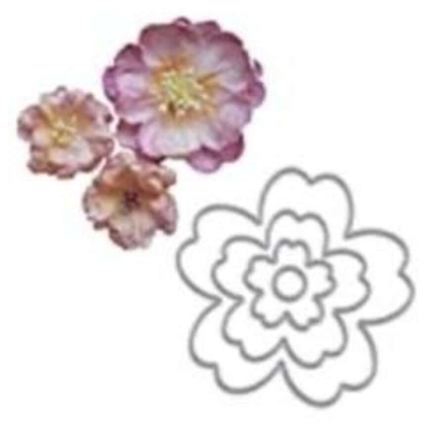 Craft - metal die - floral Nesting frames