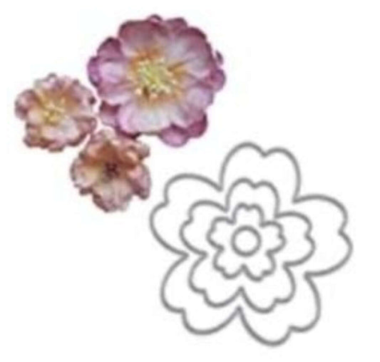 Craft - metal die - floral Nesting frames