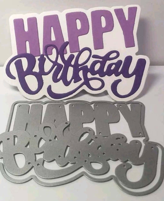 Craft - metal die - Happy Birthday