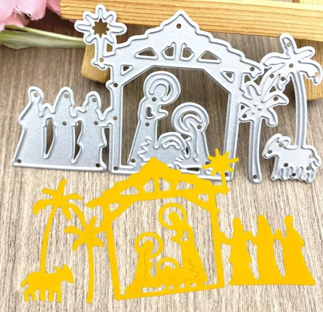 Craft - metal die - nativity scene