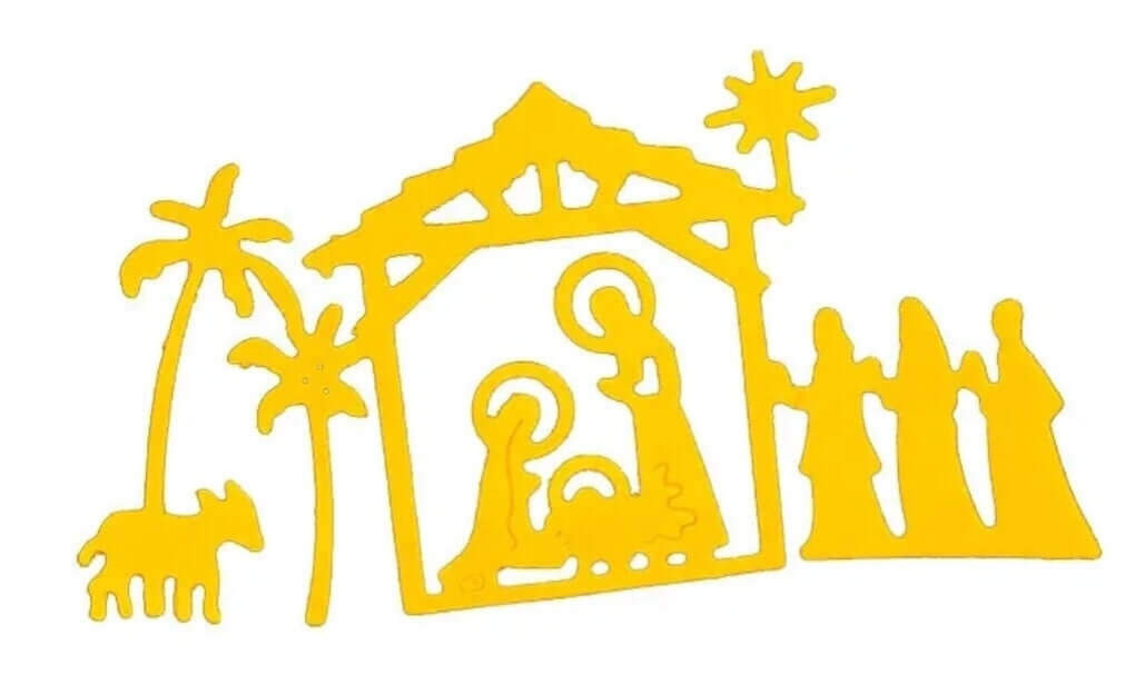 Craft - metal die - nativity scene