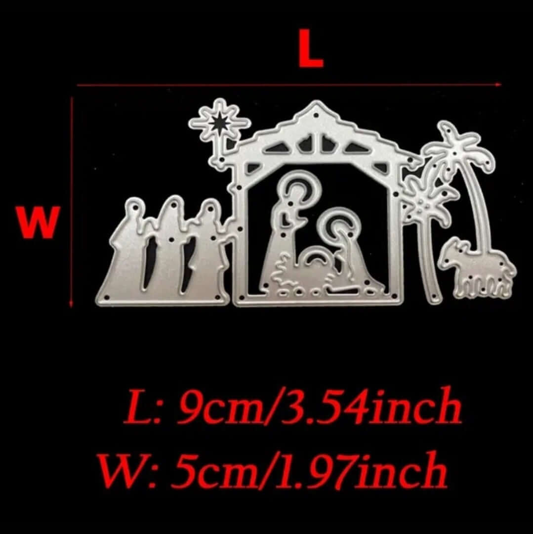 Craft - metal die - nativity scene