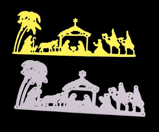 Craft - metal die - nativity scene