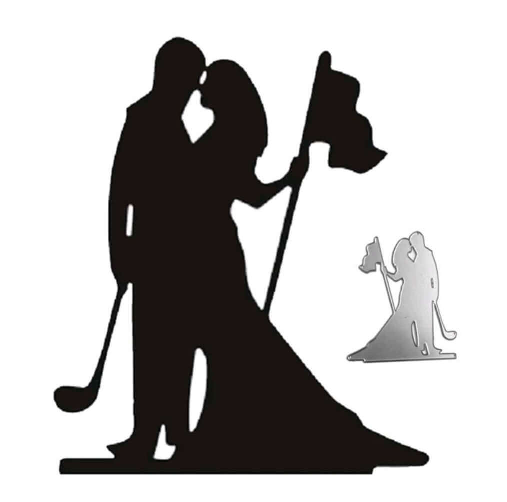 Craft - metal die - wedding golfers