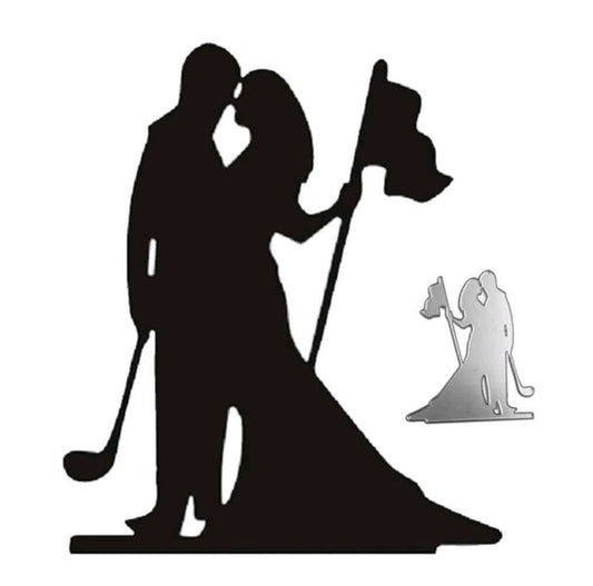 Craft - metal die - wedding golfers