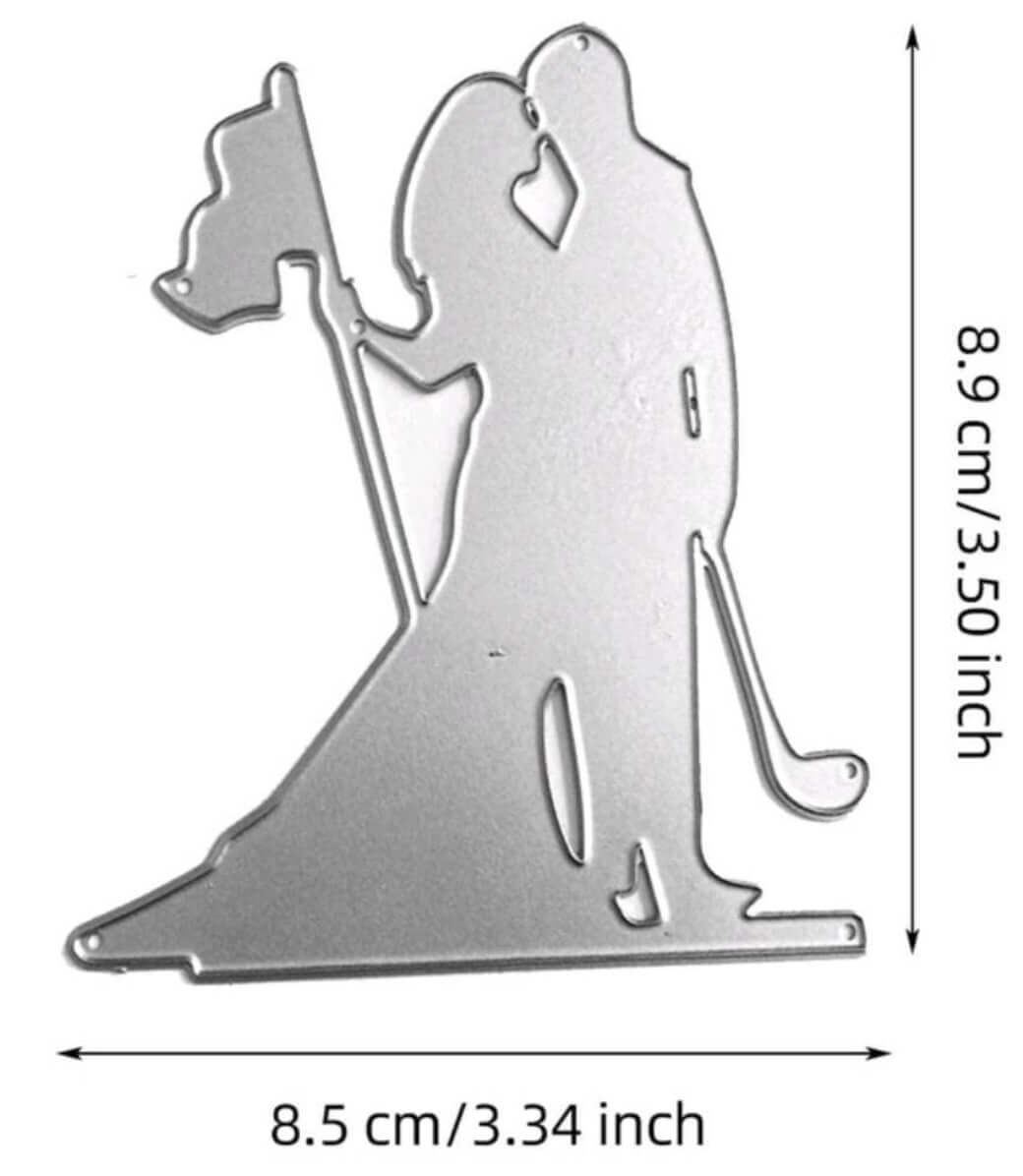 Craft - metal die - wedding golfers