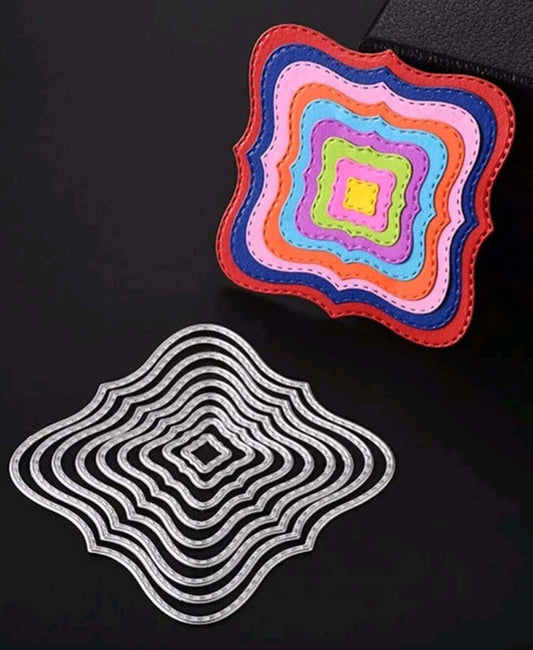 Crafting - metal die - square frame nesting dies