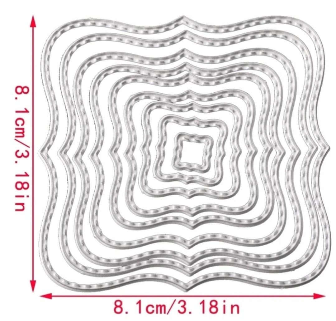 Crafting - metal die - square frame nesting dies