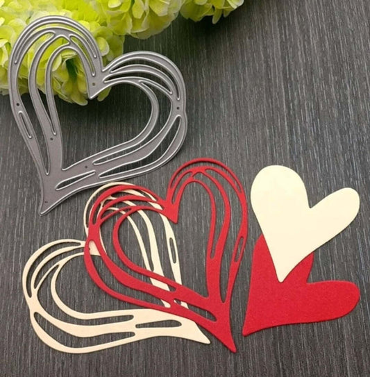 Craft - metal die - hearts