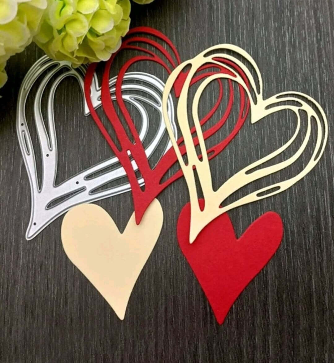 Craft - metal die - hearts