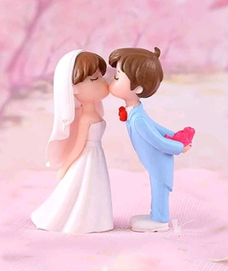 Wedding Cake Topper - cute bride groom