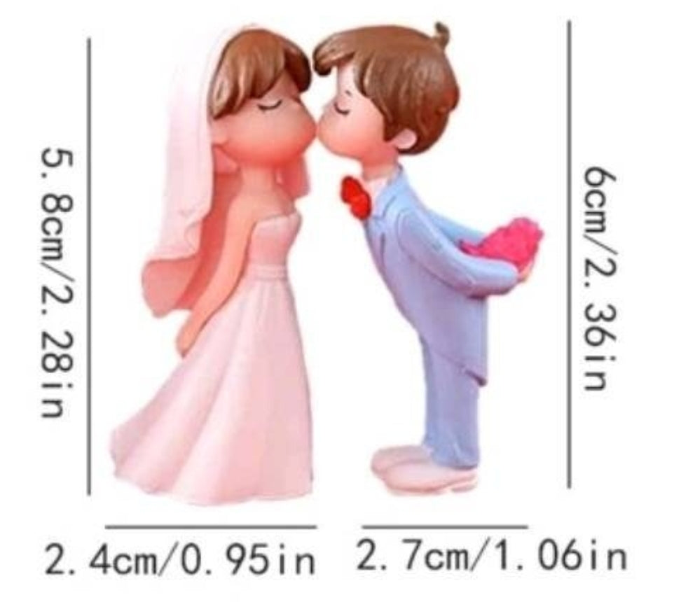 Wedding Cake Topper - cute bride groom