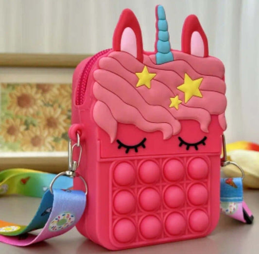 girl's unicorn silicone bag